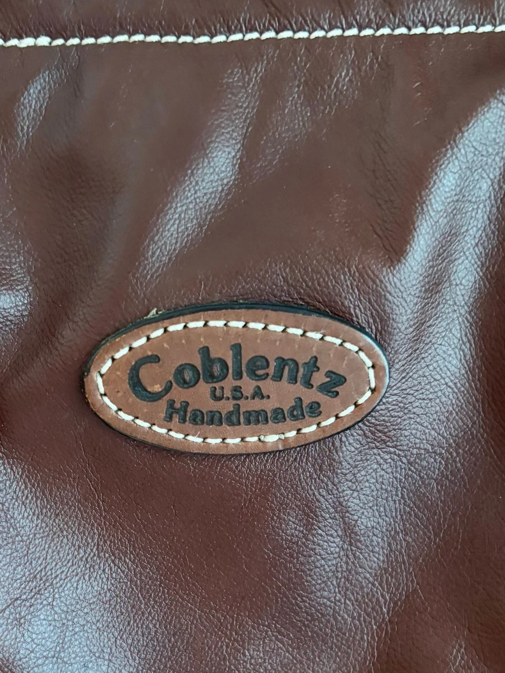 Handmade Brown Leather Tote Bag